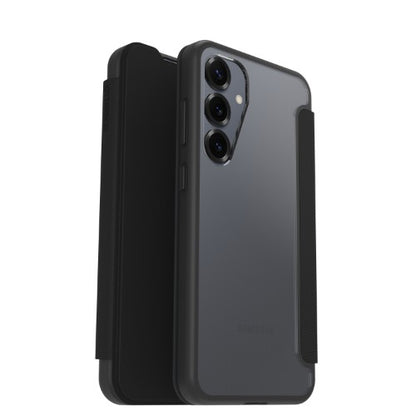 OtterBox React Folio Series for Samsung Galaxy S25+, transparent/black
