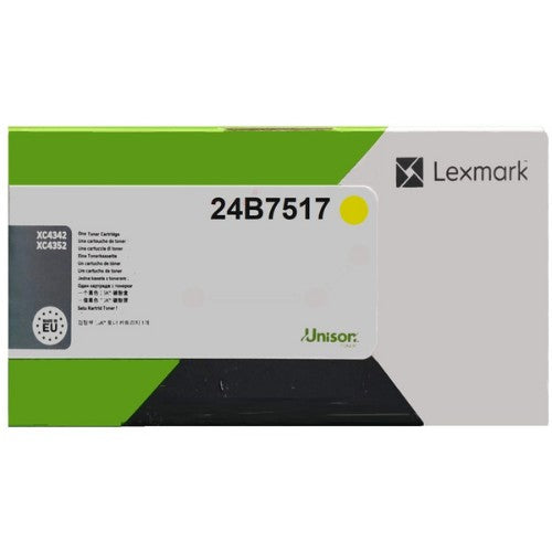 Lexmark 24B7517 Toner-kit yellow, 14.2K pages ISO/IEC 19752 for Lexmark XC 4342