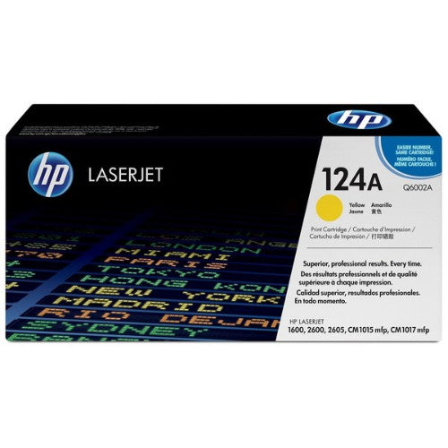 HP Q6002A/124A Toner cartridge yellow, 2K pages/5% for HP Color LaserJet 2600