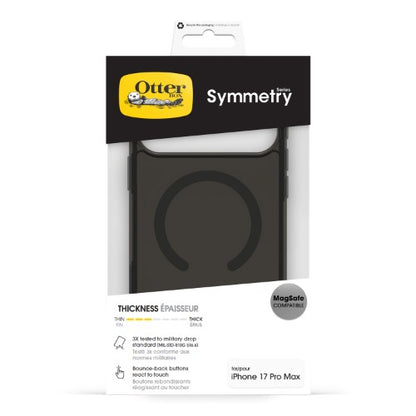 OtterBox Symmetry Clear MagSafe Series for Apple iPhone 17 Pro Max, Black Mist, black