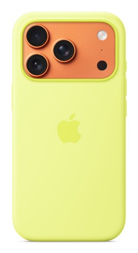 Apple iPhone 17 Pro Silicone Case with MagSafe – Neon Yellow