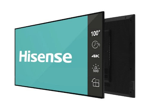 Hisense 100BM66D Signage Display 2.54 m (100") LED Wi-Fi 500 cd/m² 4K Ultra HD Black 24/7