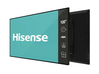 Hisense 100BM66D Signage Display 2.54 m (100") LED Wi-Fi 500 cd/m² 4K Ultra HD Black 24/7
