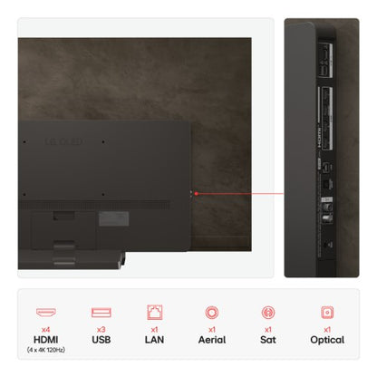 LG OLED65C56LB.AEK TV 165.1 cm (65") 4K Ultra HD Smart TV Wi-Fi Brown