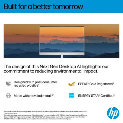 HP Next Gen AI 24-ct2001na Copilot+ PC AMD Ryzen AI 5 340 60.5 cm (23.8") 1920 x 1080 pixels All-in-One PC 16 GB DDR5-SDRAM 1 TB SSD Windows 11 Home Wi-Fi 6 (802.11ax) White