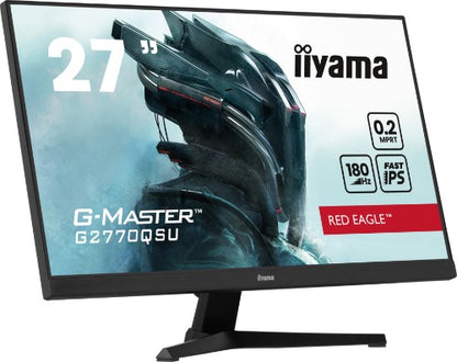 iiyama G-MASTER G2770QSU-B6 computer monitor 68.6 cm (27") 2560 x 1440 pixels Wide Quad HD LED Black
