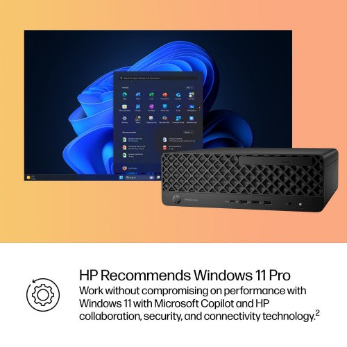 HP ProDesk 4 SFF G1i Desktop AI PC Wolf Pro Security Edition Intel Core Ultra 5 235 16 GB DDR5-SDRAM 512 GB SSD Windows 11 Pro Black