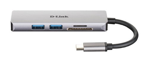 D-Link 5-in-1 USB-C Hub with HDMI and SD/microSD Card Reader