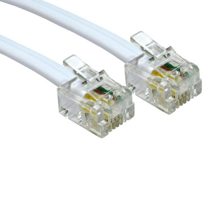 Cables Direct 3m RJ-11/RJ-11 White