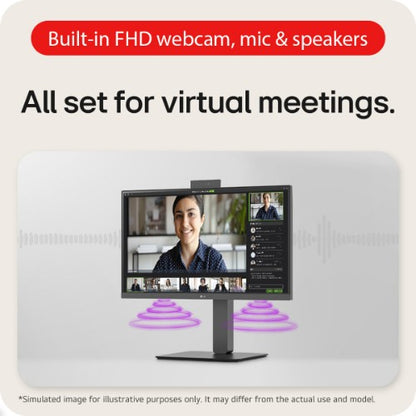 LG 24BA850-B.AEK computer monitor 60.5 cm (23.8") 1920 x 1080 pixels Full HD Black