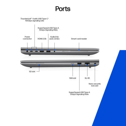HP Zbook X G1i Data Science Intel Core Ultra 9 285H Mobile workstation 40.6 cm (16") WUXGA 32 GB DDR5-SDRAM 1 TB SSD NVIDIA RTX PRO 2000 Blackwell Wi-Fi 7 (802.11be) Windows 11 Pro AI Workstation, AI PC Silver
