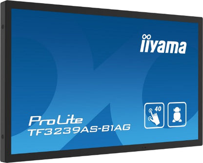 iiyama TF3239AS-B1AG computer monitor 80 cm (31.5") 1920 x 1080 pixels Full HD LED Touchscreen Black