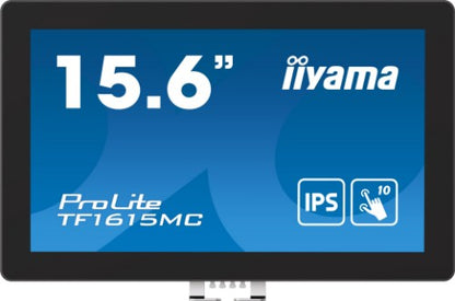 iiyama ProLite TF1615MC-B1 computer monitor 39.6 cm (15.6") 1920 x 1080 pixels Full HD Touchscreen Black