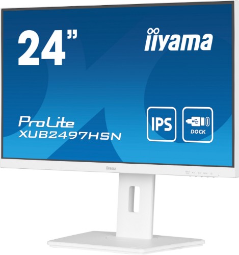iiyama ProLite XUB2497HSN-W2 computer monitor 60.5 cm (23.8") 1920 x 1080 pixels Full HD LED White