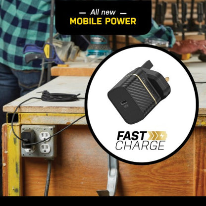 OtterBox UK Wall Charger 30W GaN - 1X USB-C 30W USB-PD, black