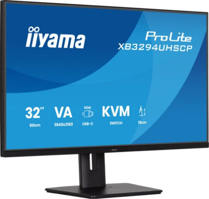 iiyama ProLite XB3294UHSCP-B1 computer monitor 80 cm (31.5") 3840 x 2160 pixels 4K Ultra HD Black