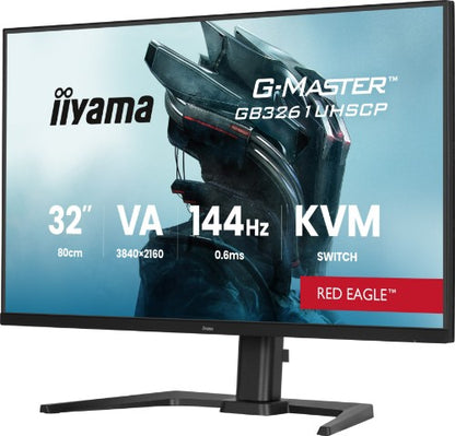 iiyama G-MASTER GB3261UHSCP-B1 computer monitor 80 cm (31.5") 3840 x 2160 pixels 4K Ultra HD LED Black