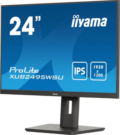 iiyama ProLite XUB2495WSU-B7 computer monitor 61.2 cm (24.1") 1920 x 1200 pixels WUXGA LED Black
