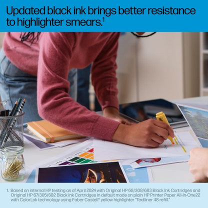 HP 7FP21UE/308 Printhead cartridge black, 160 pages ISO/IEC 24711 for HP Envy 6100