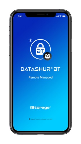 iStorage datAshur BT 64 GB | Encrypted Secure Flash Drive | Unlock via Smartphone Using Bluetooth | FIPS 140-2 Level 3 Certified | Remote Management Ready