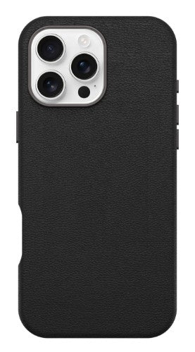 OtterBox Symmetry Series Cactus Leather for MagSafe for iPhone 16 Pro Max, Noir Ash