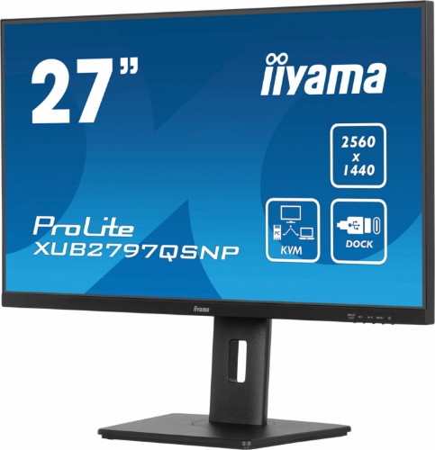 iiyama ProLite XUB2797QSNP-B1 computer monitor 68.6 cm (27") 2560 x 1440 pixels Quad HD LED Black