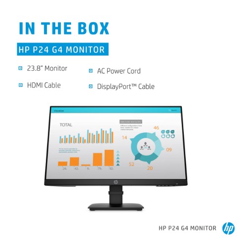 HP P-Series P24 G4 computer monitor 60.5 cm (23.8") 1920 x 1080 pixels Full HD