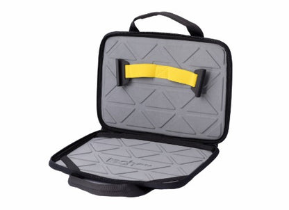 Techair TAE4802 Meet the ultimate 11-12” Chromebook case – it's like a work-in style superhero! Fasten it with secure screen clips, protect with EVA panels, and ID it easily. Your Chromebook's new best friend!
