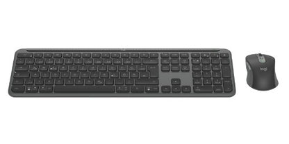 Logitech 920-012504 keyboard Mouse included Office RF Wireless + Bluetooth QWERTZ German Graphite