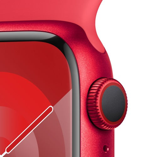Apple Watch Series 9 GPS + Cellular 41mm (PRODUCT)RED Aluminium Case w/ (PRODUCT)RED Sport Band - M/L