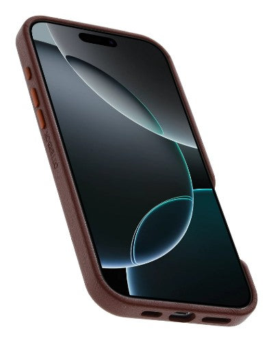 OtterBox Symmetry Series Cactus Leather for MagSafe for iPhone 16 Pro Max, Rich Adobe