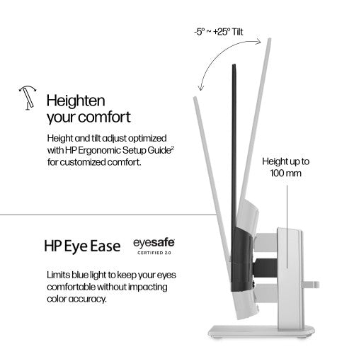 HP Series 5 27 inch FHD Height Adjust Monitor - 527sh