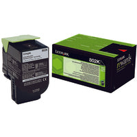 Lexmark 80C20K0/802K Toner-kit black return program, 1K pages ISO/IEC 19798 for Lexmark CX 310/410/510