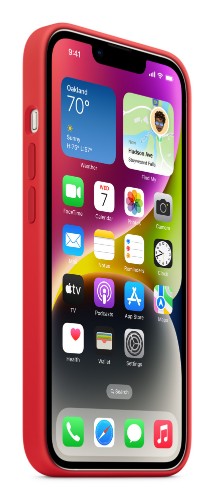 Apple iPhone 14 Silicone Case with MagSafe - (PRODUCT)RED