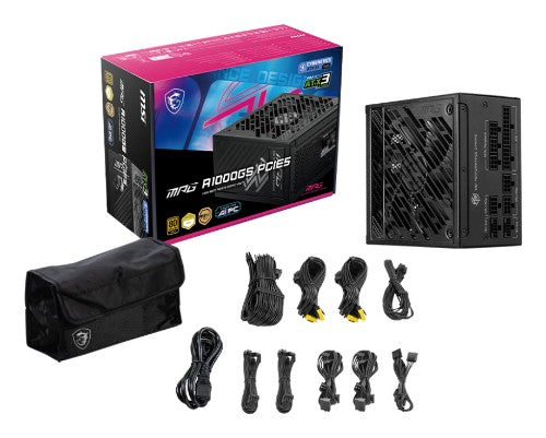 MSI MPG A1000GS PCIE5 power supply unit 1000 W 24-pin ATX ATX Black