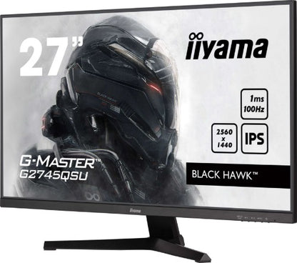 iiyama G-MASTER G2745QSU-B2 computer monitor 68.6 cm (27") 2560 x 1440 pixels Wide Quad HD LED Black