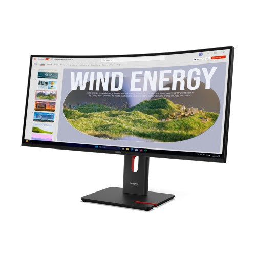 Lenovo ThinkVision T34WD-40 computer monitor 86.4 cm (34") 3440 x 1440 pixels Wide Quad HD LED Black