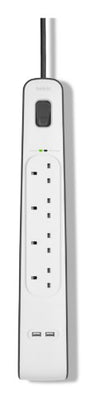 Belkin BSV401AF2M surge protector White 4 AC outlet(s) 2 m