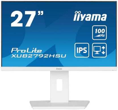 iiyama ProLite XUB2792HSU-W6 computer monitor 68.6 cm (27") 1920 x 1080 pixels Full HD LED White