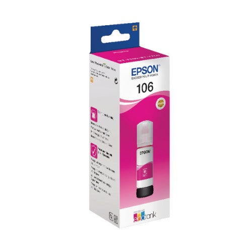Epson C13T00R340/106 Ink bottle magenta, 5K pages 3400 Photos 70ml for Epson ET-7750