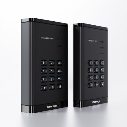 iStorage diskAshur PRO³ HDD 1TB | Secure Portable Hard Drive |FIPS 140-3 Level 3 compliant | AES-XTS 256-bit Hardware Encryption | PIN protected | OS & Platform Independent |GDPR, TAA Compliant|Brute force hack defence | Dust/Water Resistant