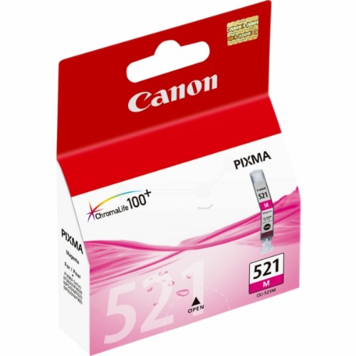 Canon 2935B001/CLI-521M Ink cartridge magenta, 445 pages ISO/IEC 24711 205 Photos 9ml for Canon Pixma IP 3600/MP 980