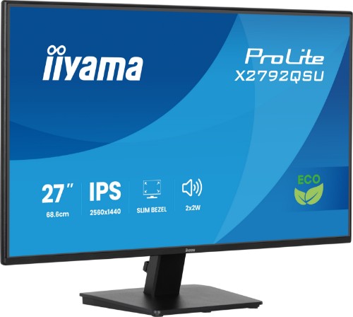 iiyama ProLite X2792QSU-B1 computer monitor 68.6 cm (27") 2560 x 1440 pixels Quad HD Black