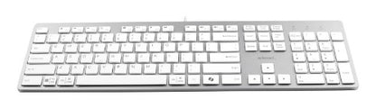 Adesso AKB-730UW keyboard Home/Office USB QWERTY UK International White
