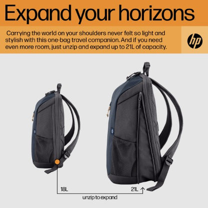 HP Travel 18 Liter 15.6 Iron Grey Laptop Backpack