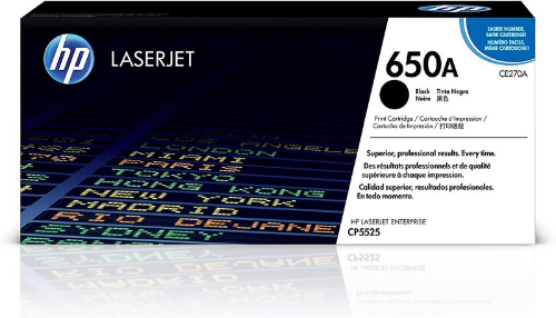 HP CE270A/650A Toner cartridge black, 13.5K pages ISO/IEC 19798 for HP CLJ CP 5525