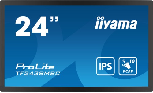 iiyama TF2438MSC-B1 computer monitor 60.5 cm (23.8") 1920 x 1080 pixels Full HD LED Touchscreen Black