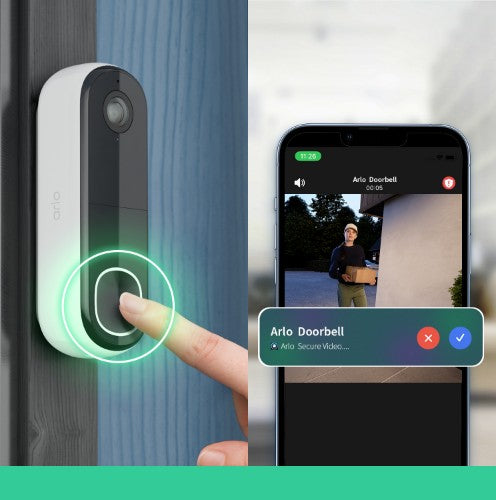 Arlo Essential Video Doorbell 2K & Chime