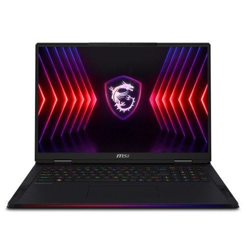 MSI Raider 18 HX A14VIG-473UK Intel® Core™ i9 i9-14900HX Laptop 45.7 cm (18") UHD+ 32 GB DDR5-SDRAM 2 TB SSD NVIDIA GeForce RTX 4090 Wi-Fi 7 (802.11be) Windows 11 Pro Black