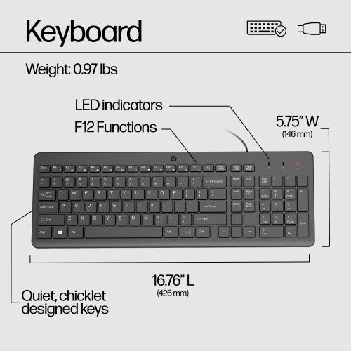 HP 150 Wired Keyboard